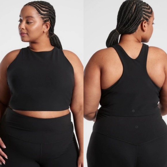 Athleta Tops - Athleta Conscious Crop Top in Powervita Black Plus Size US 3X